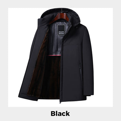 🔥warm gift🔥Men’s Thermal Thick Hooded Parka Coat