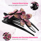 🏵️Rhinestone Double Flower Hairpin