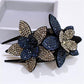 🏵️Rhinestone Double Flower Hairpin