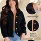 Women's Warm Lapel Cropped Jacket