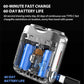 Portable Mini Small Steel Cannon Rotary Dual Ring Electric Shaver