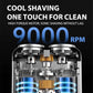 Portable Mini Small Steel Cannon Rotary Dual Ring Electric Shaver