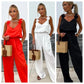 Hot Sale🔥Women's Sleeveless Wide Leg Jumpsuit