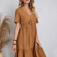 🎁Hot Sale 49% Off⏳Retro V-neck Loose Casual Dress