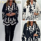🌸Spring Specials🌸V-Neck Floral Flared Sleeve Ruffle Hem Top