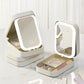 Integrated Make-up Storage Box with Light-Filled Mirror
