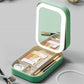 Integrated Make-up Storage Box with Light-Filled Mirror