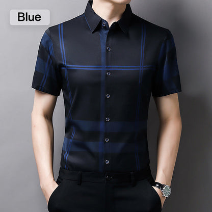 Camisa de manga corta transpirable y suave para hombre