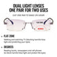 Multifocus Reading Glasses Anti-Blue Rays Readers for Computer Work,Driving,Outdoors