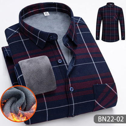 🔥venta caliente🔥🍂Otoño e invierno hombres casuales engrosadas camisas calientes