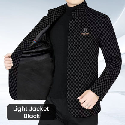 ❄️Winter Specials❄️Men’s Trendy Checkered Warm Jacket with Pockets