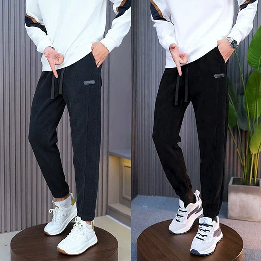 Men's Warm Drawstring Relaxed Sweatpants