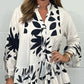 🌸Spring Specials🌸V-Neck Floral Flared Sleeve Ruffle Hem Top