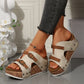 Women's Fashion Cutout Platform Wedge Sandals