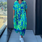 ✨Vestido casual elegante de mujer con estampado y cuello en V (🔥50% DESCUENTO)
