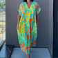 ✨Vestido casual elegante de mujer con estampado y cuello en V (🔥50% DESCUENTO)