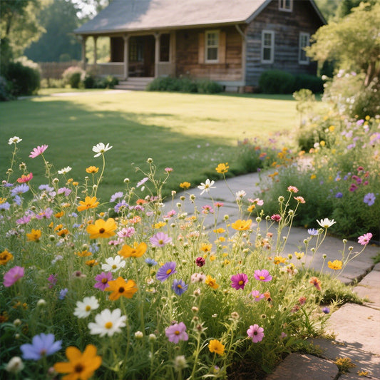 Colorful wildflower mix: blooms all year round! 🌸🌼🌺