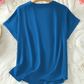 🌸Rebajas de primavera 50% de descuento👕Top de manga corta holgado de color liso a la moda