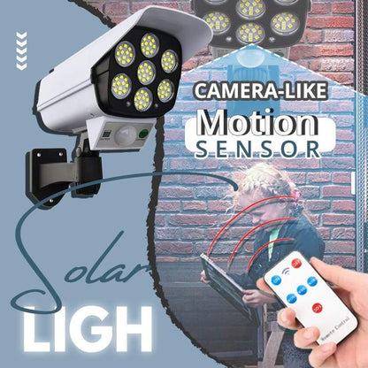 🔥50% DE DESCUENTO🔥Luz solar con sensor de movimiento tipo cámara