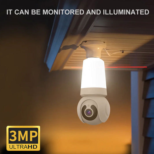 Cámara de seguridad WiFi inteligente con luz