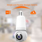 Cámara de seguridad WiFi inteligente con luz