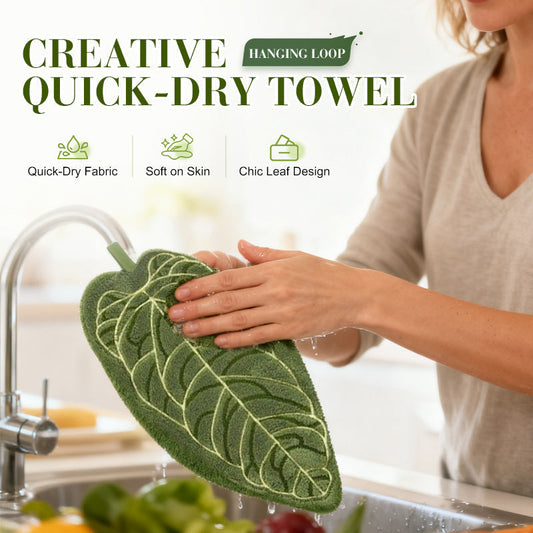 Toalla creativa de secado rápido con asa colgante