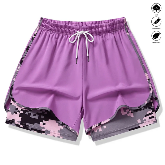 ⏳Oferta por tiempo limitado⏰Pantalones cortos deportivos informales para mujer con forro interior