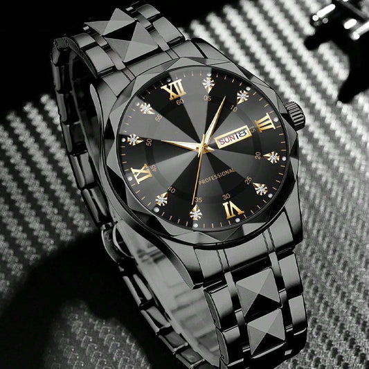 ⏰🔥 ¡50% OFF por Tiempo Limitado! ⌚ Reloj Analógico de Cuarzo para Hombre – Lujo, Elegancia e Impermeable ✨