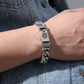 Pulsera Retro con Mantra de Seis Sílabas para Hombre