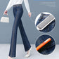 Jeans de campana elástica de la cintura alta para mujeres