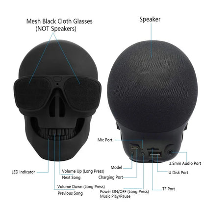 Altavoz bluetooth calavera