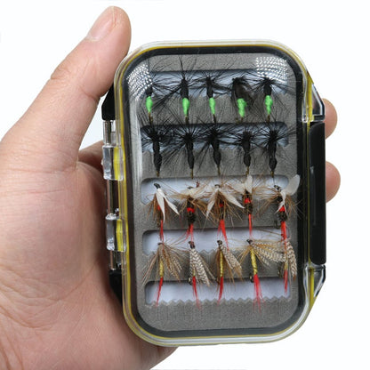 Caja de aparejos de pesca con mosca de múltiples compartimentos a prueba de agua 2023