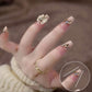 💖✨Dulce Artificial Rhinestones Wearable uñas postizas para las 💅