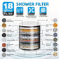 Filtro de ducha universal para eliminar sustancias nocivas