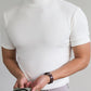 Camiseta de cuello alto slim-fit para hombre-1